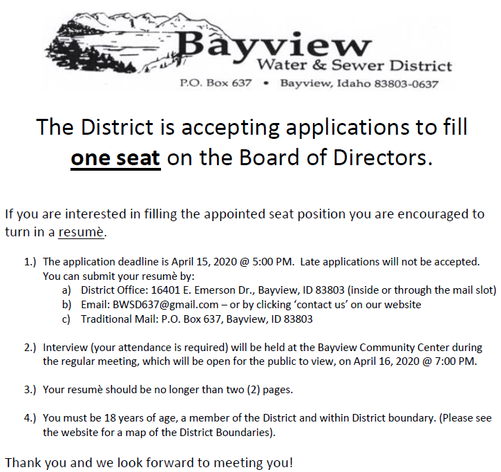 Olympic view water and sewer district